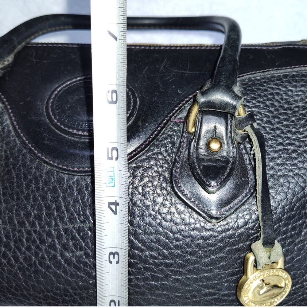 Dooney & Bourke Doctors Satchel Black Pebbled AWL Leather Satchel Handbag Purse - Picture 8 of 11